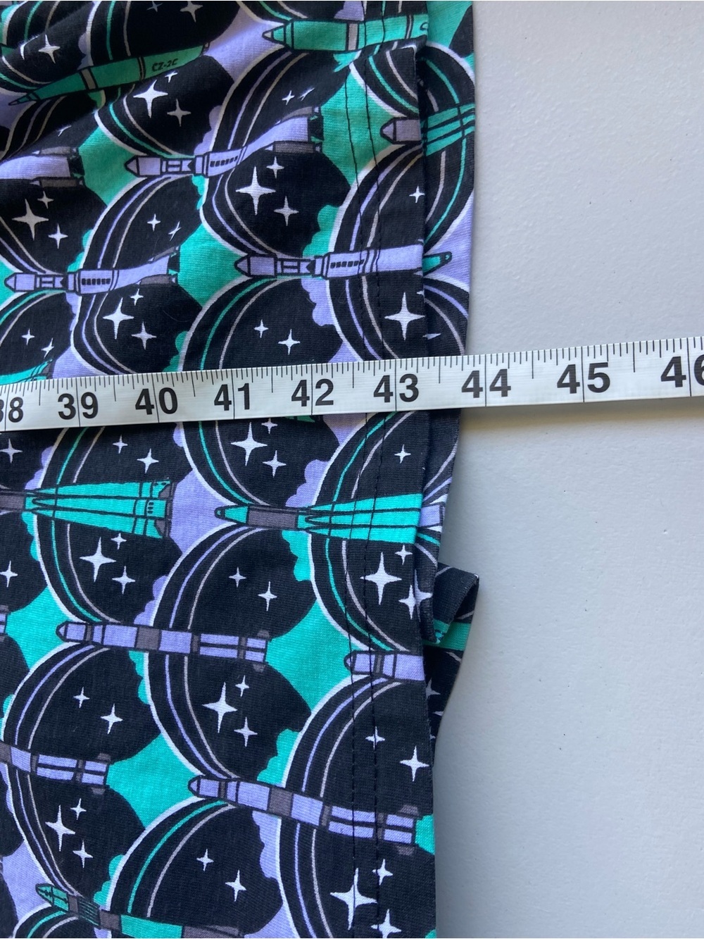 Svaha Rocket Print Midi Dress Science Space STEM Teacher Purple Cotton XS - Picture 9 of 11